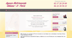 Desktop Screenshot of agencematrimonialeparis.com