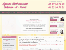 Tablet Screenshot of agencematrimonialeparis.com